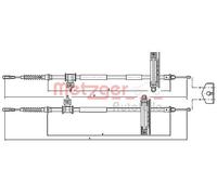 Originale METZGER Cavo Di Freno Di Emergenza 10.5362 Per Ford