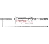 Originale METZGER Cavo Di Freno Di Emergenza 11.606 Per Peugeot