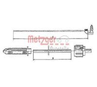 Originale METZGER Cavo Gas 10.0381 Per Renault