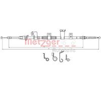 Originale Metzger Flessibile Freno a Mano 17.2301 per Citroën Mitsubishi