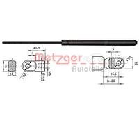 Originale METZGER Gasfeder Motore 2110377 Per Porsche