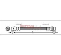 Originale METZGER Tubo Dei Freni 4110338 Per VW