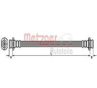 Originale METZGER Tubo Dei Freni 4110531 Per Suzuki