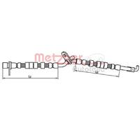 Originale METZGER Tubo Del Freno 4110709 Per Mazda