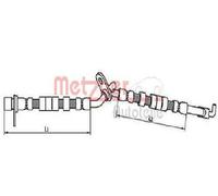 METZGER 4110709 Tubo freno