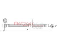 Originale METZGER Tubo Del Freno 4110985 Per Toyota
