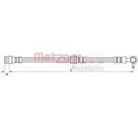 Originale METZGER Tubo Del Freno 4111632 Per Mazda