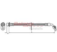 Originale METZGER Tubo Frenante 4110099 Per Toyota