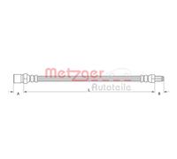 Originale METZGER Tubo Frenante 4111154 Per Citroën Fiat Peugeot Smart