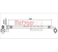 Originale METZGER Tubo Frenante 4111552 Per Opel