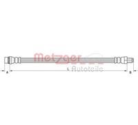 Originale METZGER Tubo Frenante 4111587 Per Renault