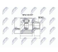 Originale NTY Kit Giunti Albero Di Trasmissione NPW-HD-007 Per Honda