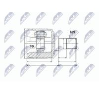 Guarnizione kit interno albero di trasmissione sinistro per HONDA | 0311-CUMTLH