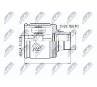 NTY NPW-HD-017 Kit giunti semiasse