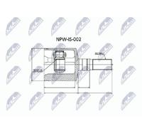 NTY NPW-IS-002 Kit giunti semiasse