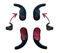 Originale OEM Beats Fit Pro Wingtips Ricambi Gancio Orecchio Gomma (Nero/Rosso)