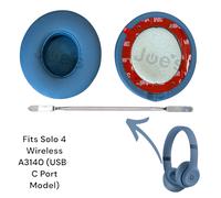 Originale OEM Beats Solo 4 Orecchio Pastiglie per A3140 ( Usb-C ) Cuscini Giallo