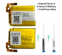 Originale OEM Fitbit Sense 2 Versa 4 Smartwatch Batteria Ricambio 162mAh + Colla