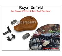 " Originale Pelle Anteriore Rider Sedile Marroncino Colore " Per Reale Enfield