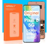 Originale per Google Pixel 8 5G Display LCD Pixel 8 Sostituzione Dello Schermo GKWS6 G9BQD Digitizer Touch Screen Assembly con Strumento (nero)