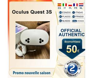 Originale Quest 3S 8GB RAM+128GB Memoria, Display a Colori ad Alta Fedeltà 773 PPI, 120Hz, Batteria 4324mAh 2.5H