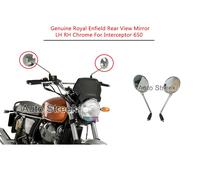 Originale Reale Enfield Posteriore Vista Specchio SX Dx Cromo Per Interceptor