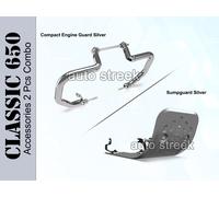 Originale Royal Enfield Classico 650 Compatto Motore Guard Con Sumpguard Argento