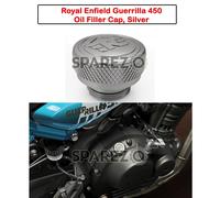 Originale Royal Enfield Guerrilla 450 "Machined Oil Filler Cap, Silver"