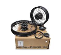 Originale Royal Enfield Himalayan 450 " Anteriore & Retro Nero Tubeless a Raggi