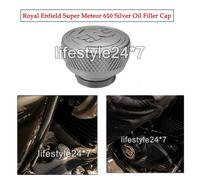 Originale Royal Enfield "Machined Oil Filler Cap Silver" Super Meteor 650