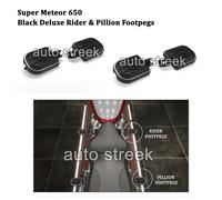 Originale Royal Enfield Super Meteor 650 Nero Deluxe Rider & Passeggero Pedane