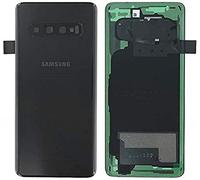 Originale Samsung Coperchio della Batteria per Samsung Galaxy S10 SM-G973F Nero/Coperchio Posteriore,Coperchio della Batteria//Obiettivo della Fotocamera/Pellicola Adesiva