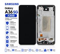 Originale Samsung Galaxy A36 5G A366B Super AMOLED Display Frame Nero