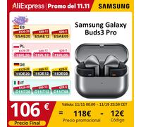 Samsung Galaxy Buds3 Pro Auricolari AI in-ear True Wireless, Speaker a 2 vie, Audio Hi-Fi, Impermeabilità IP57, Silver