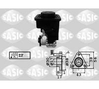 SASIC Pompa idraulica, Sterzo per BMW 7076050