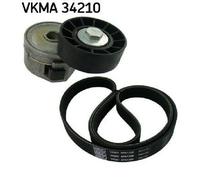 SKF Kit cinghie Poly-V VKMA 34210 per Ford S‑Max / Galaxy II