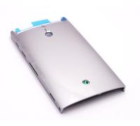 Originale Sony Xperia P LT22i Custodia Retro Copertura Batteria Argento