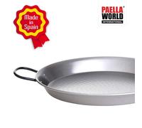 Originale Spagnola Paella Valencia - Ø 22 CM, Acciaio Lucido, Robusto