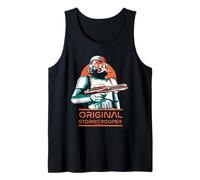 Originale Stormtrooper Retro Arancione Sci-Fi Tramonto Canotta