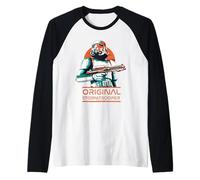 Originale Stormtrooper Retro Arancione Sci-Fi Tramonto Maglia con Maniche Raglan