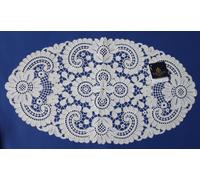 Originale Superiore Plauen - 30X60 Tavolo Ovale Panno Corridore 100% Bw