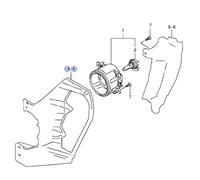 Originale Suzuki Vitara Fendinebbia Lampada Interno Staffa Insid Paraurti Destro