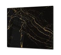 ORIGINALE tagliere in VETRO temperato - Copri-piano cottura a induzione -Tagliere pezzo UNICO (60x52 cm) o DUE pezzi (30x52 cm ognuno); D22 Marmi 2 Serie