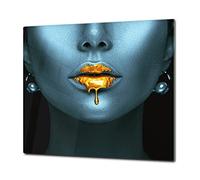 ORIGINALE tagliere in VETRO temperato - Copri-piano cottura a induzione -Tagliere pezzo UNICO (60x52 cm) o DUE pezzi (30x52 cm ognuno); D35 Serie d'arte