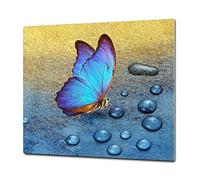 ORIGINALE tagliere in VETRO temperato - Copri-piano cottura a induzione -Tagliere pezzo UNICO (60x52 cm) o DUE pezzi (30x52 cm ognuno); D37 Serie animali