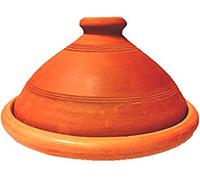 Originale Tajine marocchina in Terracotta Tuareg Ø 30cm per 4-5 Persone | Piatto Tagine con Coperchio Fatto a Mano | Non Smaltata e priva di Materiali tossici per la Vostra Cucina Marocchino