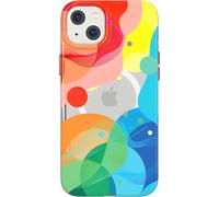 Originale Tech21 Custodia Per IPHONE 14 Più 6.7 " Arcobaleno Bolle Bounce Art
