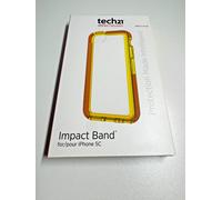 Originale TECH21 IPHONE 5C Impact Band Custodia Con D30 Tecnologia Smokey Giallo