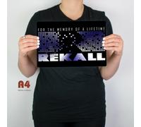 Originale Totale Rekall Film Metallo Insegna Predator Aliens Xenomorph Man Cave