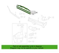 Originale TOYOTA Tutti Sienna 2004-2010 Tergicristallo Lama Sinistro Lato